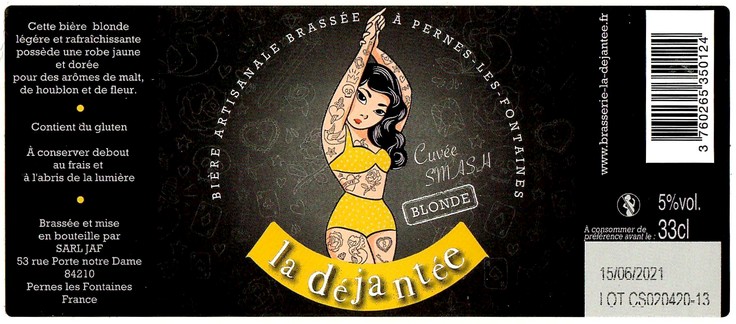 Etiquette BRASSERIE LA DEJANTEE 06