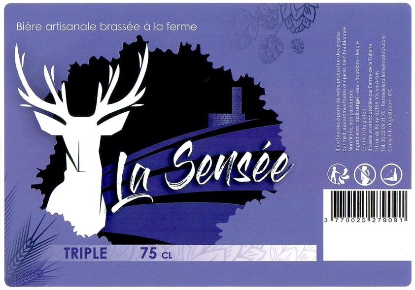 Etiquette BRASSERIE LA FERME DE LA TUILERIE 06