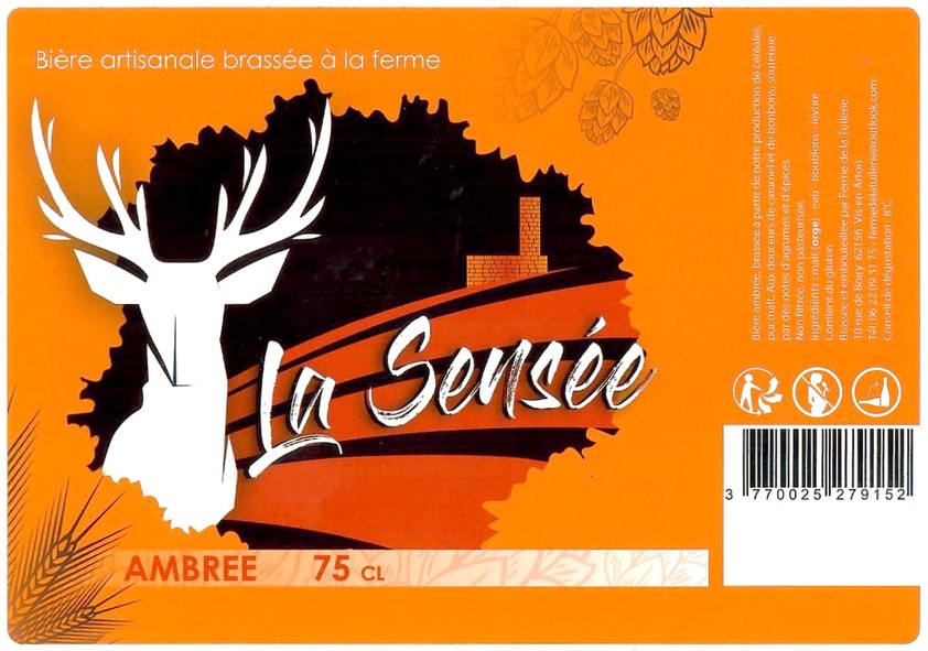 Etiquette BRASSERIE LA FERME DE LA TUILERIE 07