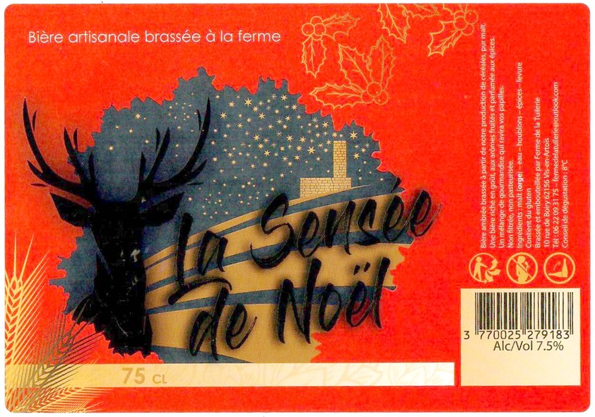 Etiquette BRASSERIE LA FERME DE LA TUILERIE 08