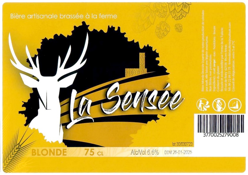 Etiquette BRASSERIE LA FERME DE LA TUILERIE 10