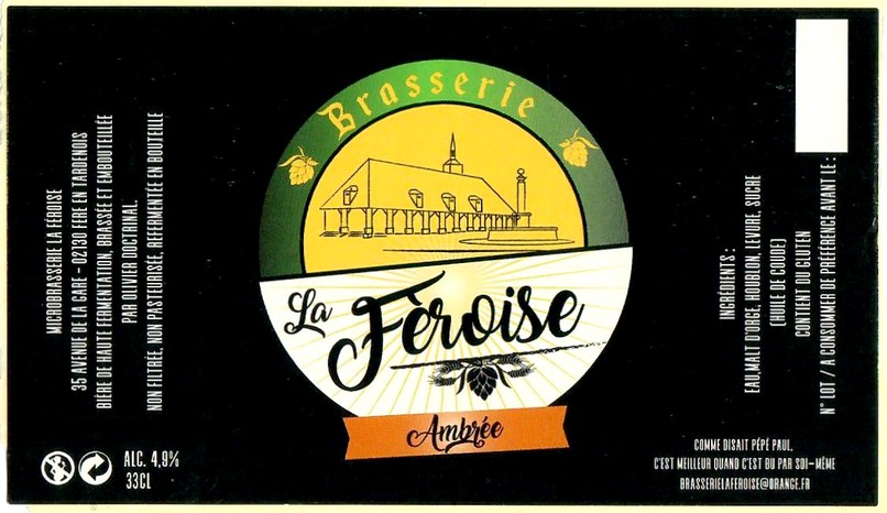 Etiquette BRASSERIE LA FEROISE 02