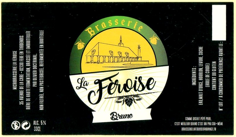 Etiquette BRASSERIE LA FEROISE 03