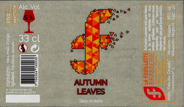 Etiquette BRASSERIE LA FOUILLOTTE 04