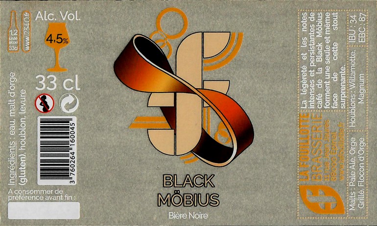 Etiquette BRASSERIE LA FOUILLOTTE 06