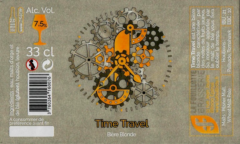 Etiquette BRASSERIE LA FOUILLOTTE 07