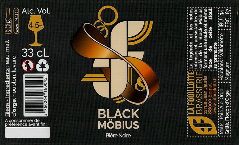 Etiquette BRASSERIE LA FOUILLOTTE 14