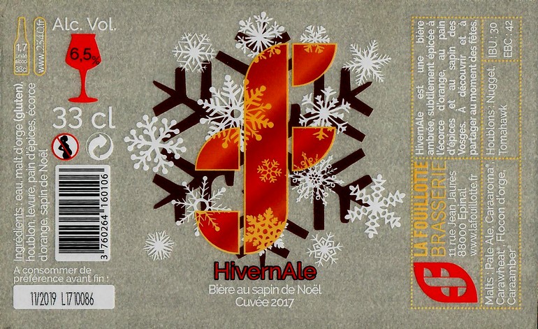 Etiquette BRASSERIE LA FOUILLOTTE 15