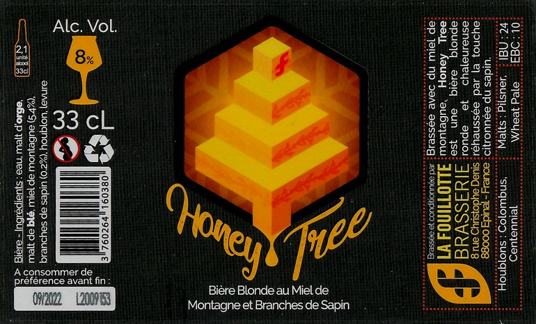 Etiquette BRASSERIE LA FOUILLOTTE 16