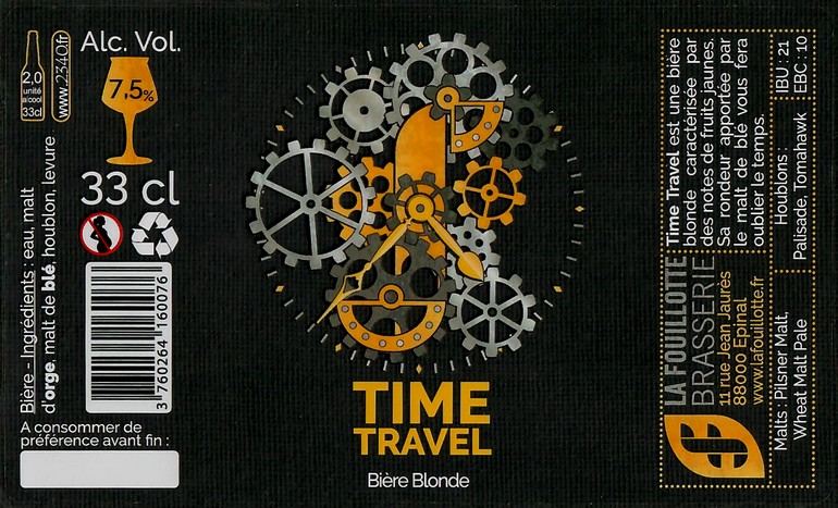 Etiquette BRASSERIE LA FOUILLOTTE 27