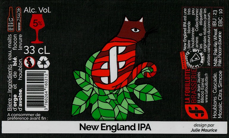 Etiquette BRASSERIE LA FOUILLOTTE 30