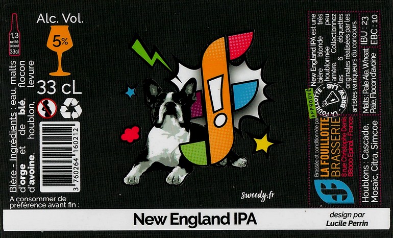 Etiquette BRASSERIE LA FOUILLOTTE 34