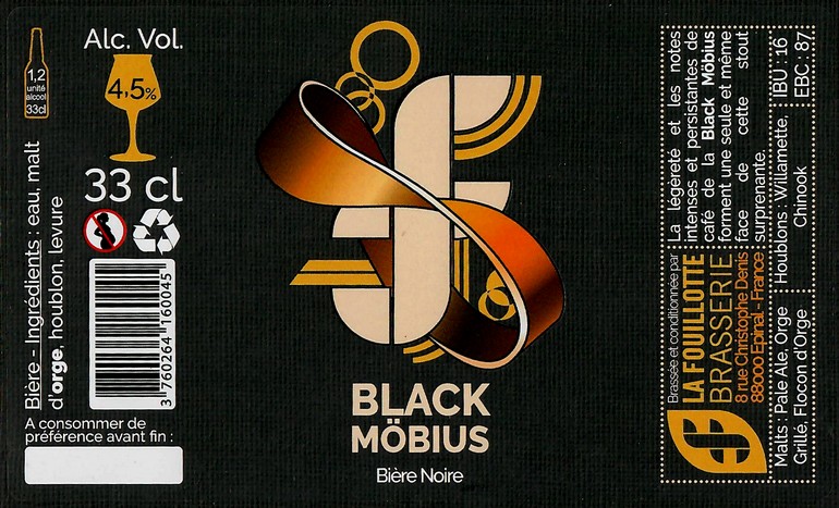 Etiquette BRASSERIE LA FOUILLOTTE 42