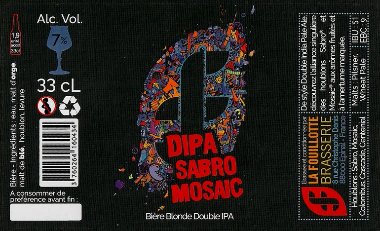 Etiquette BRASSERIE LA FOUILLOTTE 44