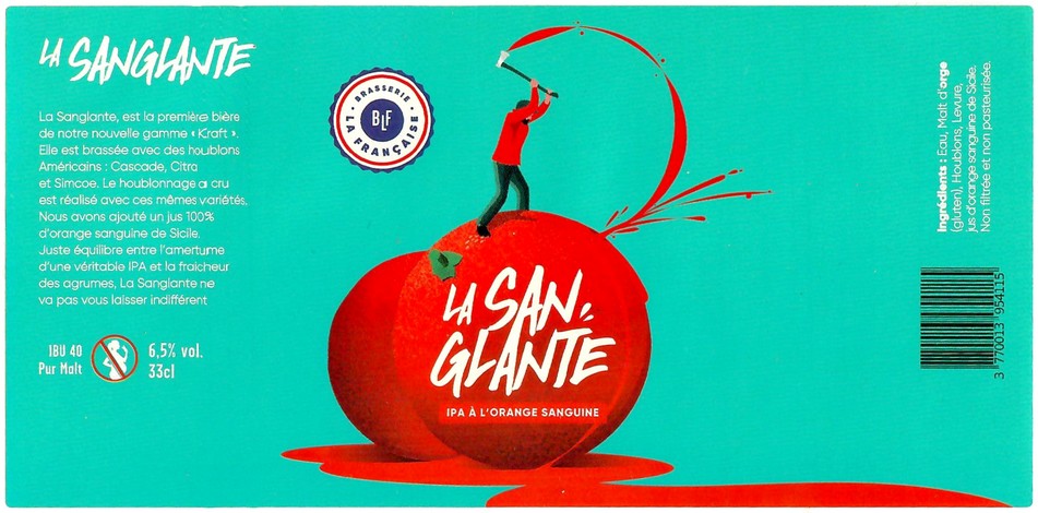 Etiquette BRASSERIE LA FRANCAISE 10