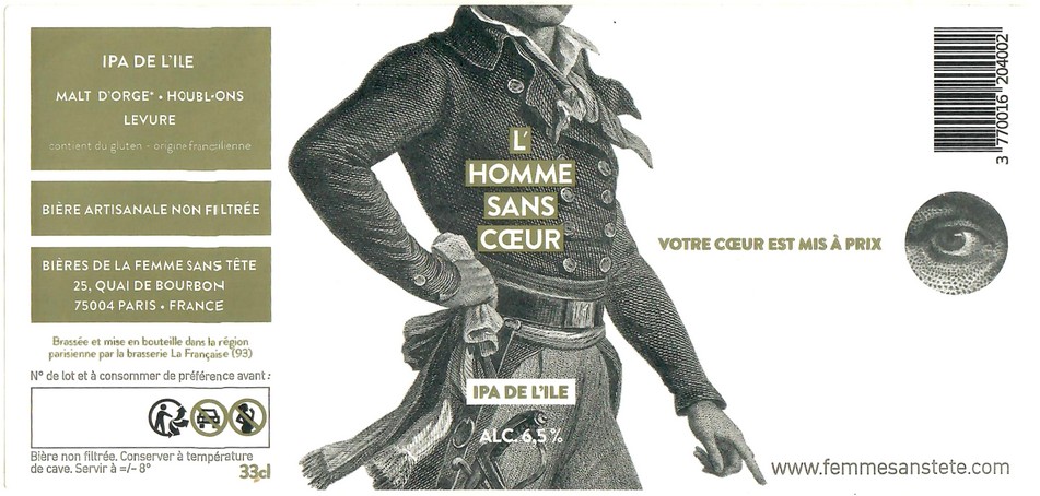 Etiquette BRASSERIE LA FRANCAISE 20