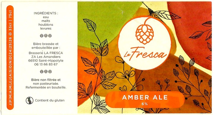 Etiquette BRASSERIE LA FRESCA 03