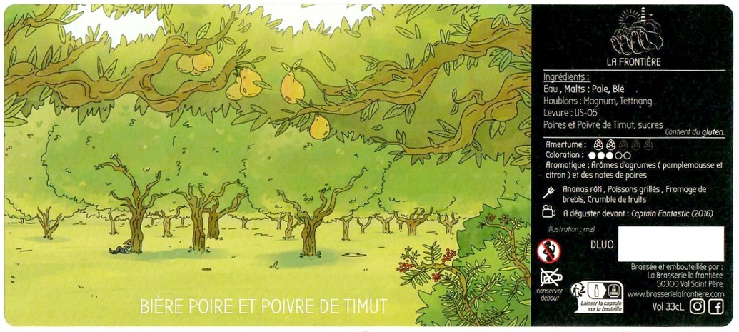 Etiquette BRASSERIE LA FRONTIERE 03