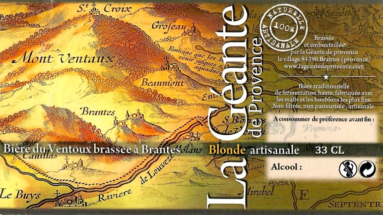 Etiquette BRASSERIE LA GEANTE DE PROVENCE 02