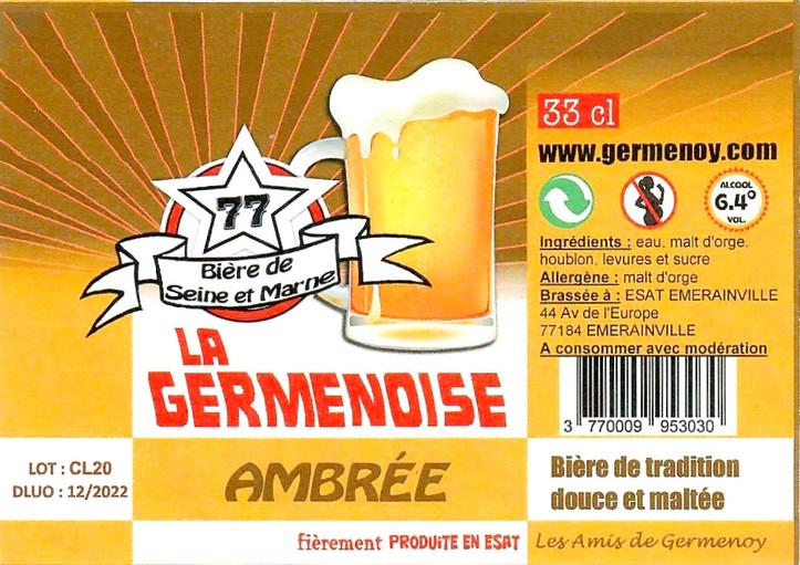 Etiquette BRASSERIE LA GERMENOISE 06