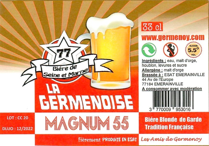 Etiquette BRASSERIE LA GERMENOISE 10