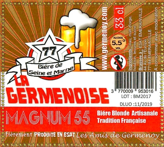 Etiquette BRASSERIE LA GERMENOISE 14