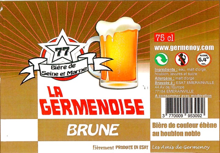 Etiquette BRASSERIE LA GERMENOISE 17
