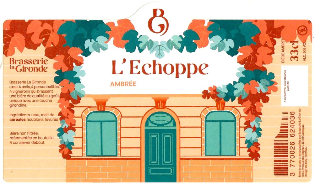 Etiquette BRASSERIE LA GIRONDE 01