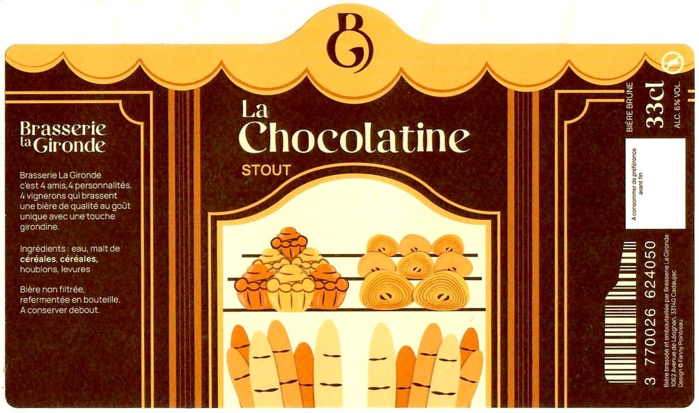 Etiquette BRASSERIE LA GIRONDE 06