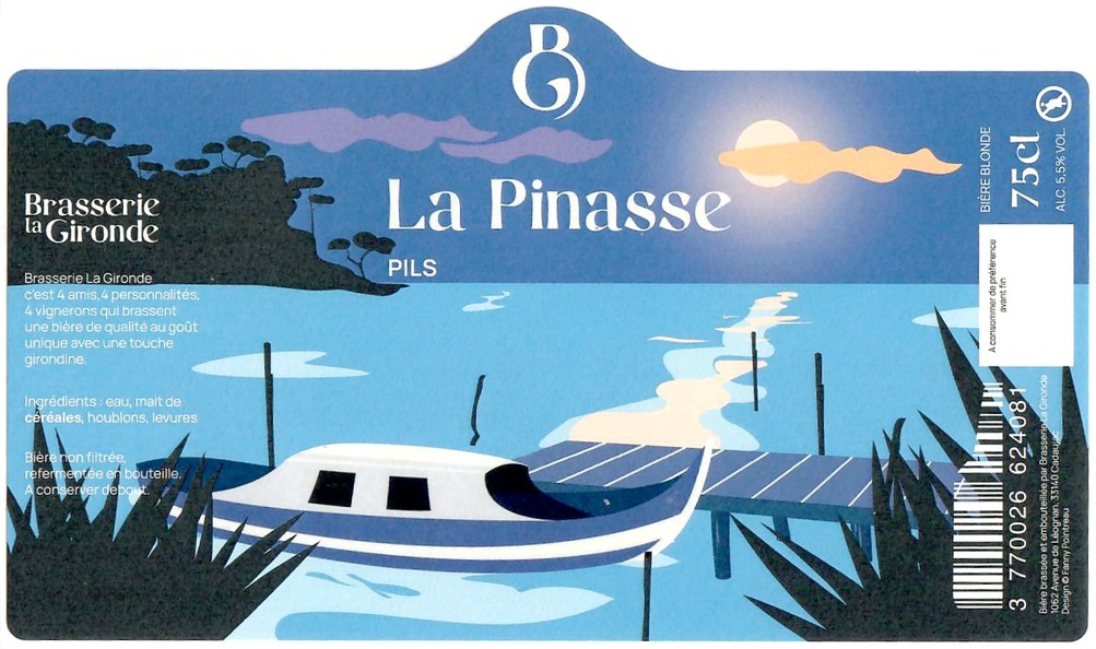Etiquette BRASSERIE LA GIRONDE 08