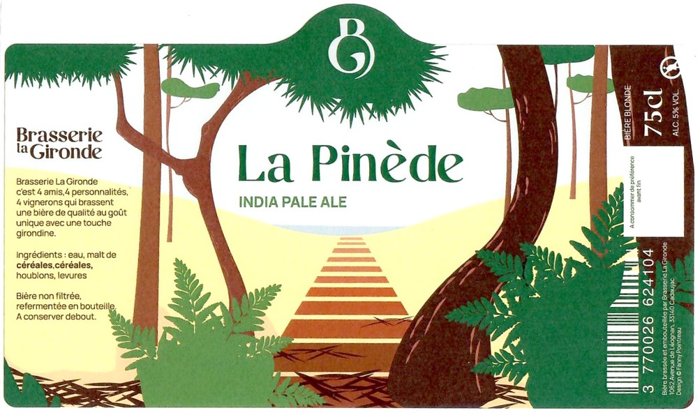 Etiquette BRASSERIE LA GIRONDE 09