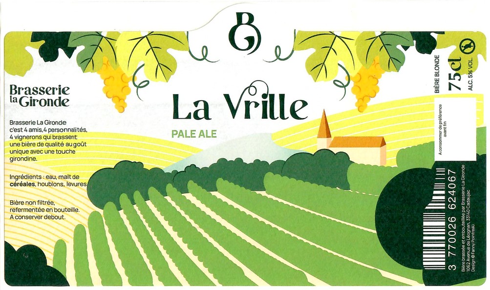 Etiquette BRASSERIE LA GIRONDE 12