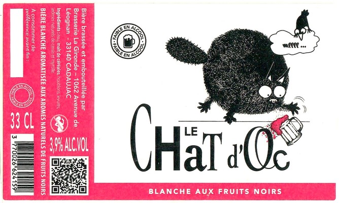 Etiquette BRASSERIE LA GIRONDE 13