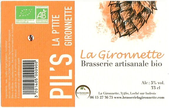 Etiquette BRASSERIE LA GIRONNETTE 25