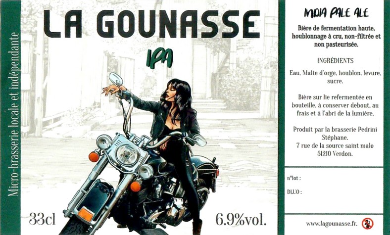 Etiquette BRASSERIE LA GOUNASSE 06