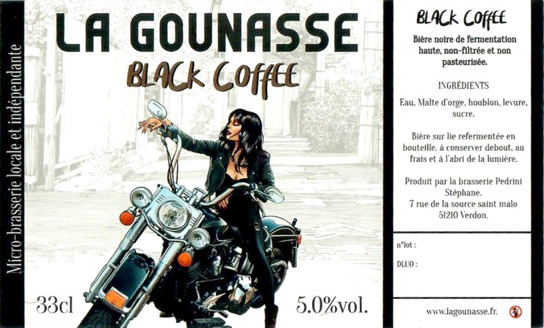 Etiquette BRASSERIE LA GOUNASSE 08