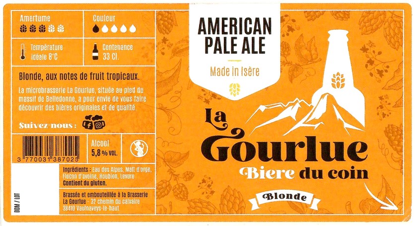 Etiquette BRASSERIE LA GOURLUE 05