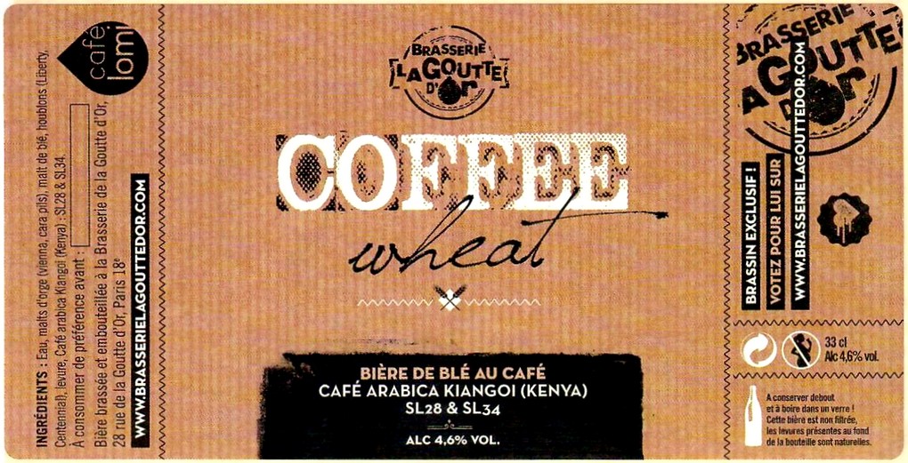 Etiquette BRASSERIE LA GOUTTE D'OR 05