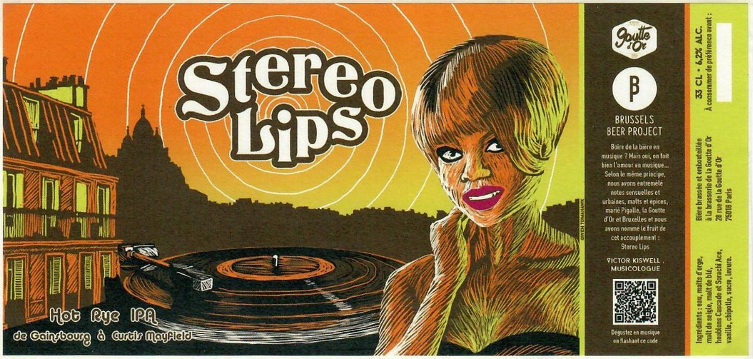 Etiquette BRASSERIE LA GOUTTE D'OR 16