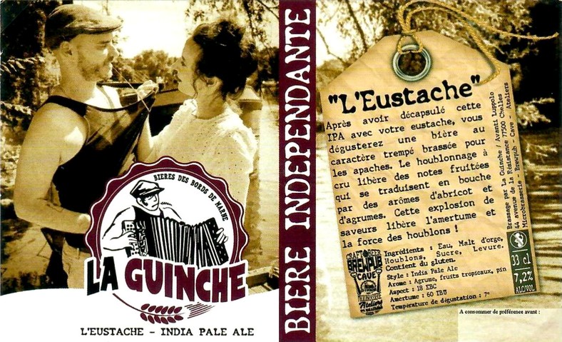 Etiquette BRASSERIE LA GUINCHE 04