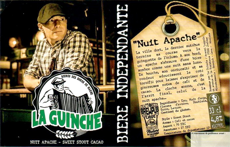 Etiquette BRASSERIE LA GUINCHE 06