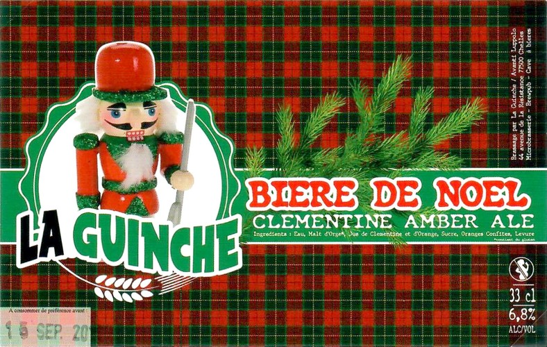 Etiquette BRASSERIE LA GUINCHE 07