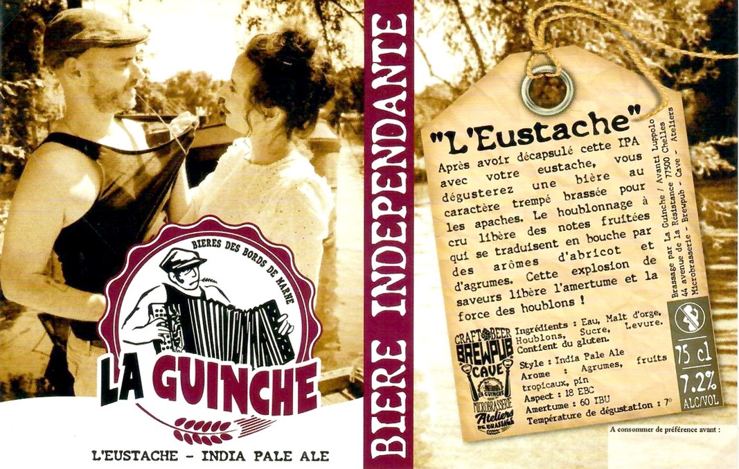 Etiquette BRASSERIE LA GUINCHE 08