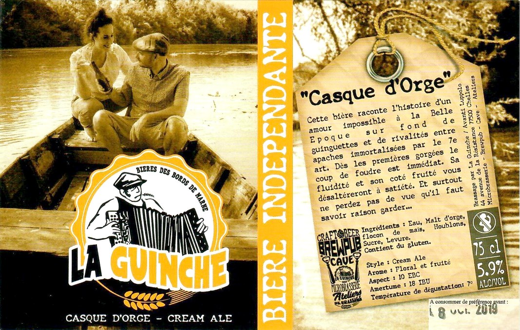 Etiquette BRASSERIE LA GUINCHE 09