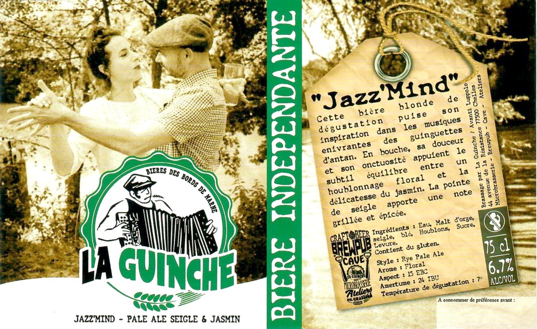 Etiquette BRASSERIE LA GUINCHE 10