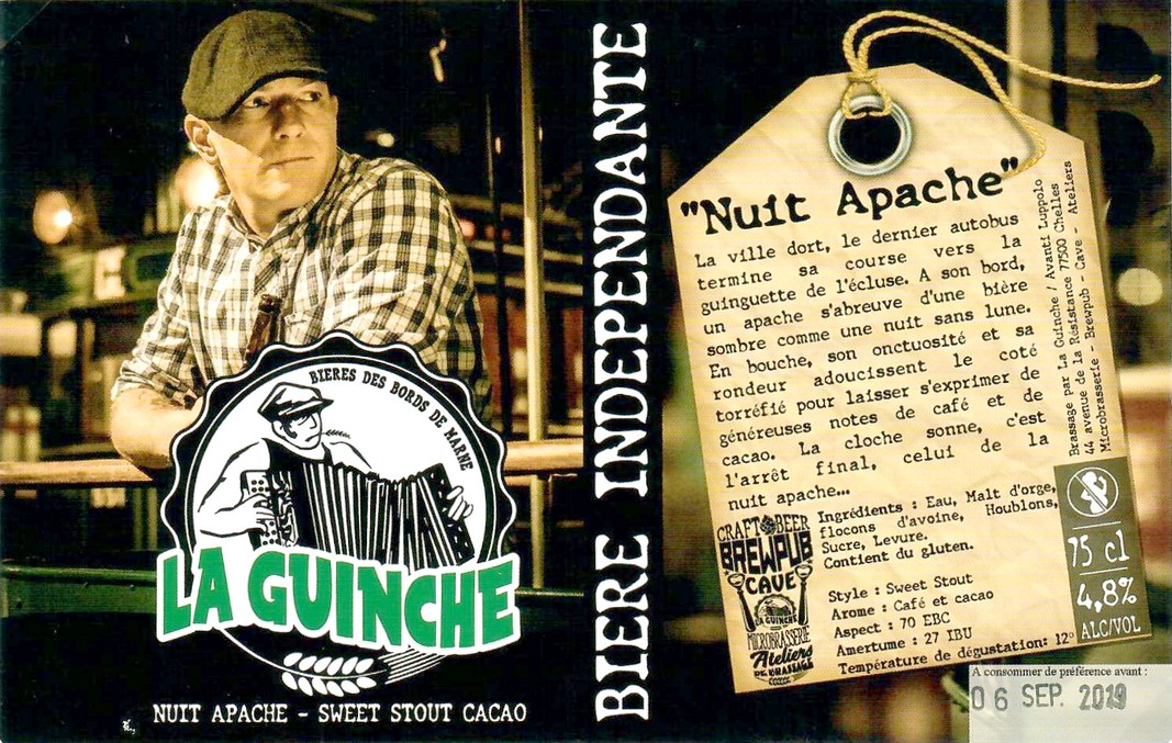 Etiquette BRASSERIE LA GUINCHE 11