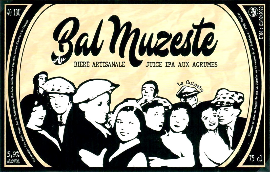 Etiquette BRASSERIE LA GUINCHE 21