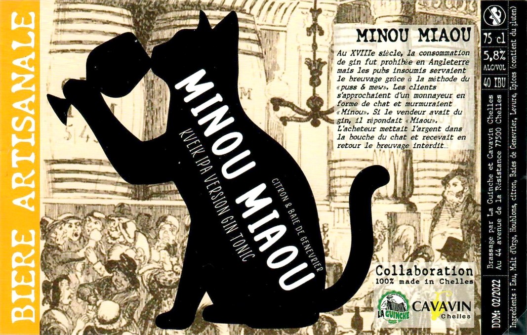 Etiquette BRASSERIE LA GUINCHE 22