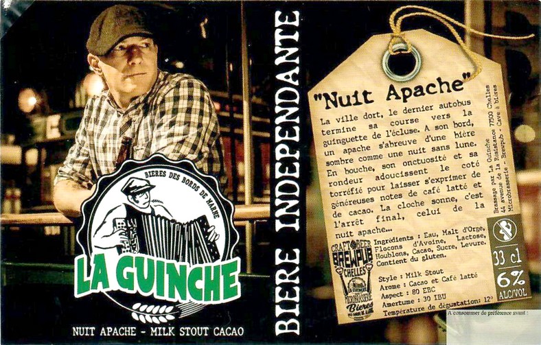 Etiquette BRASSERIE LA GUINCHE 24