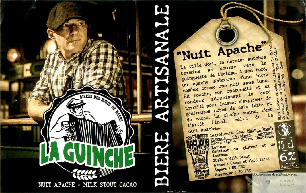 Etiquette BRASSERIE LA GUINCHE 36